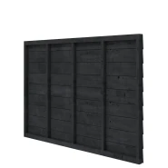 Douglas wandpakket t.b.v. enkelzijdige wand kapschuur Comfort 229x162 cm, zwart geïmpregneerd