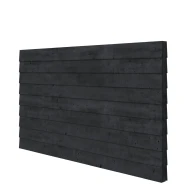 Douglas wandpakket t.b.v. dubbelzijdige wand kapschuur Comfort 278.5x162 cm, zwart geïmpregneerd