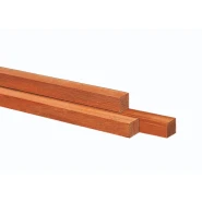 Azobe hardhouten paal fijnbezaagd. gepunt 8x8x245 cm