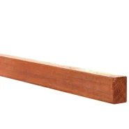 Azobe hardhouten gording. fijnbezaagd 5x15x300 cm