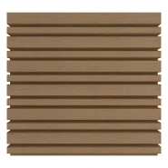 NewTechWood composiet co-extrusie wand bekleding castellation 4325 profiel. 2.5x19.6x290 cm Teak