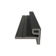 NewTechWood composiet co-extrusie eindprofiel castellation t.b.v. wand bekleding. 7x5x300 cm zwart