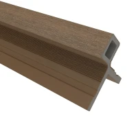 NewTechWood composiet co-extrusie hoekprofiel castellation t.b.v. wand bekleding. 7x8x300 cm Teak