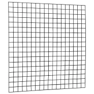 Gaaspaneel met maas 10x10 cm stekloos. 180x180 cm zwart