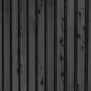 Woodvision Triple profiel vuren enkelzijdige wand B. 228.5x224 cm zwart geïmpregneerd