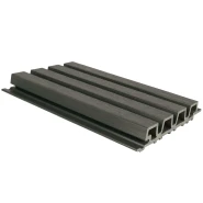 NewTechWood composiet co-extrusie wandbekleding rhombus profiel, 3,3 x 21,5 x 230 cm, Silver Gray.