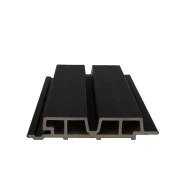 NewTechWood composiet co-extrusie wandbekleding Castellaton PRO65 3,3 x 18 x 390cm Zwart
