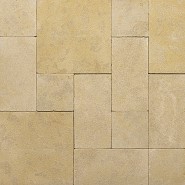 Duna beige - gezandstraald-gevibreerd Opus Romaans verband 3 cm dik