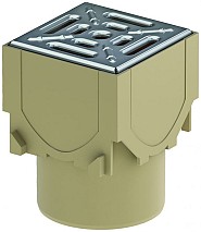 ACO Euroline hoekelement met verzinkt stalen rooster