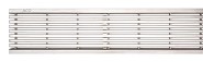 Langstaafrooster RVS 100 cm (Euroline/Hexaline) alleen het rooster