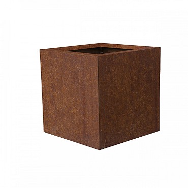 Metalen bloembak corten
