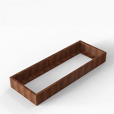 Bloembak Module+ 90x240x28 cm Corten
