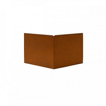 Uitwendige hoek Kantopsluiting Double 10 cm Corten