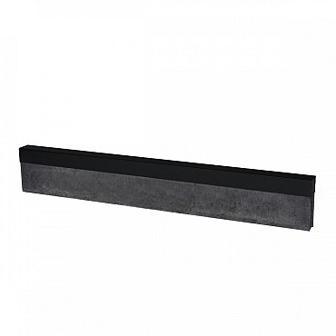 Uprofiel gelijkzijdig opsluitband 6cm 220x4,6x4,6x6,4 cm Grafietzwart