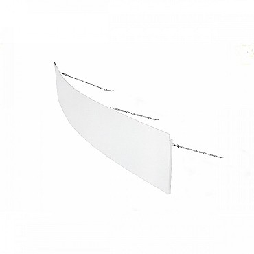 Borderpaneel flex 220x28 cm Wit