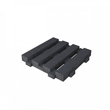 Wecko-tegel 100x100x12 cm Antraciet