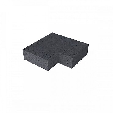 SV oudhollands hoekstuk traptrede buiten (37x15 cm) Antraciet