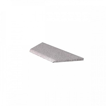 SV Oudhollandse zwembadrand hoekstuk links (100/60x40x5 cm) Grijs