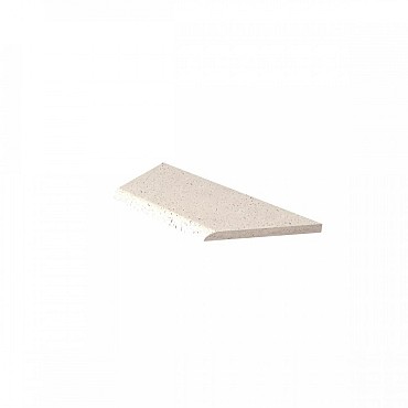 SV Oudhollandse zwembadrand hoekstuk links (100/60x40x5 cm) Crème