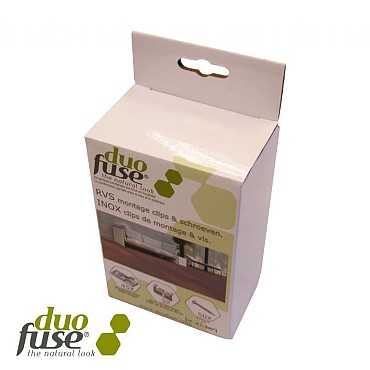 Clip kunststof incl rvs schroef t.b.v. aluminium onderconstructie