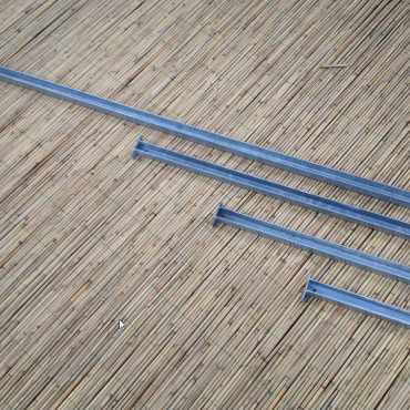 U-profiel tbv bamboemat 180cm gegalv (2 st)