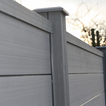 Composietpaal Graphite Black met aluminium versteviging 300 cm