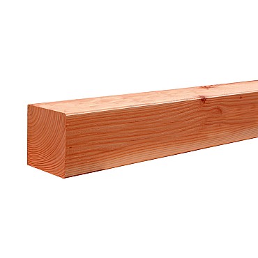 Douglas geschaafde paal 12x12 cm groen geïmpregneerd