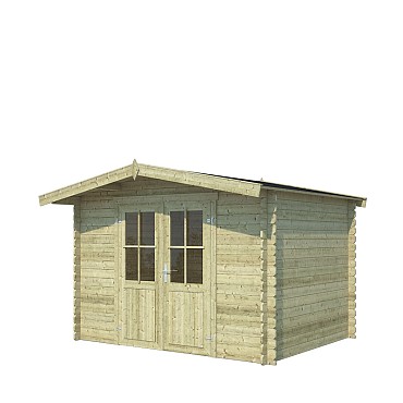 Blokhut Baltimore 292x230 Olijfgroen Geïmpregneerd