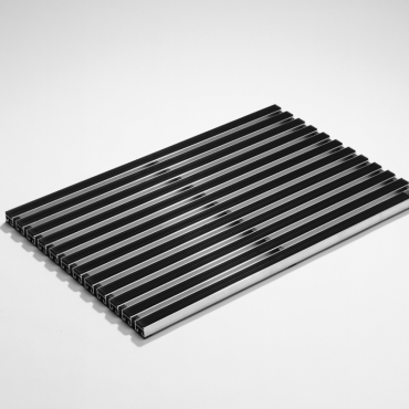 Schoonlopermat rubberstroken 75x50 cm