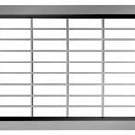 Maasrooster verzinkt staal 100 cm (Euroline/Hexaline)