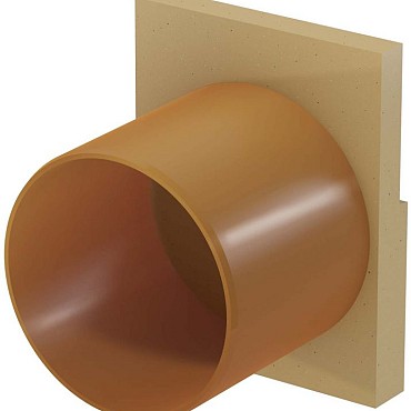 Euroline eindplaat H100 met zij-uitloop ø110 mm