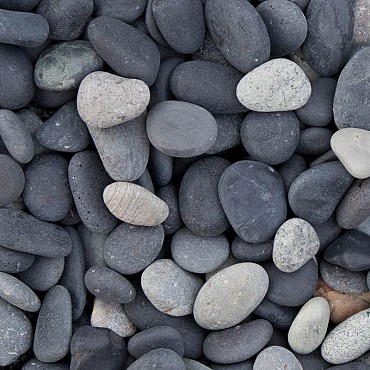 Beach pebbles zwart 8/16 big bag a +/- 0,5 m3
