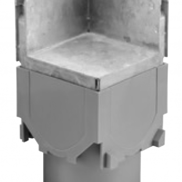 ACO Euroline hoekelement met Slot-rooster