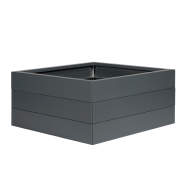 Bloembak antraciet 60x60x28 cm