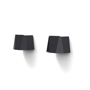 Wandlamp Facet Aluminium Zwart incl. LED-lamp A3W-FACET