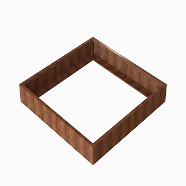 Bloembak Module+ 180x180x28 cm Corten