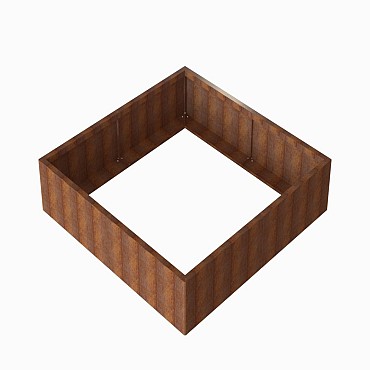 Bloembak Module+ 180x180x42 cm Corten