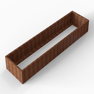 Bloembak Module+ 90x360x42 cm Corten