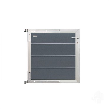 Elephant poortje Modular houtcomposiet/GRS 90x91 cm Rock Grey, alu beslag