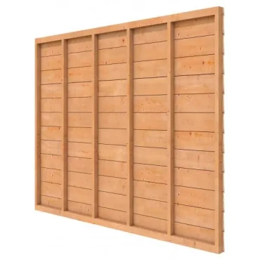 Douglas wandpakket t.b.v. enkelzijdige wand Comfort/DHZ 278.5x224 cm, onbehandeld