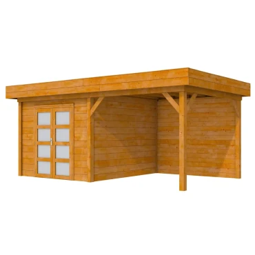 Douglas Topvision Roek, 298x298 en luifel 300 cm, transparant gespoten