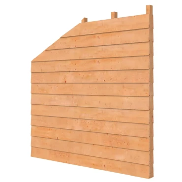 Douglas wandpakket t.b.v. dubbelzijdige zijwand kapschuur Comfort, kleurloos geïmpregneerd