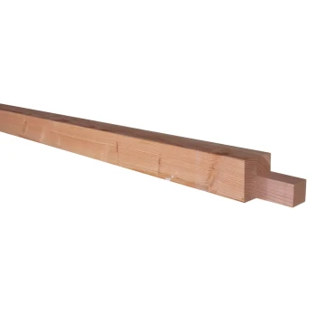 Douglas geschaafde hoekstaander met inkeping t.b.v. zelfbouw 14x14x240 cm, onbehandeld