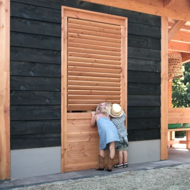 Shutterscherm douglas, 89x224 cm, onbehandeld