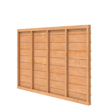 Douglas wandpakket t.b.v. enkelzijdige wand kapschuur Comfort 229x162 cm, kleurloos geïmpregneerd