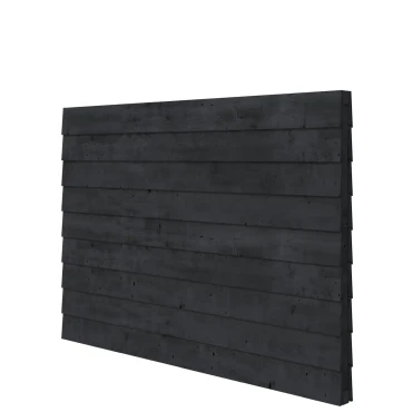 Douglas wandpakket t.b.v. dubbelzijdige wand kapschuur Comfort 229x162 cm, zwart geïmpregneerd