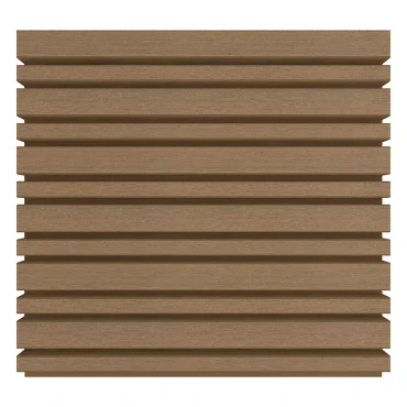 NewTechWood composiet co-extrusie wand bekleding castellation 4325 profiel. 2.5x19.6x290 cm Teak