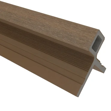 NewTechWood composiet co-extrusie hoekprofiel castellation t.b.v. wand bekleding. 7x8x300 cm Teak