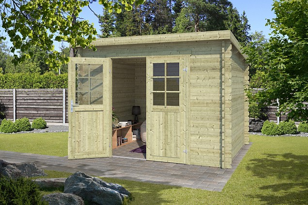 Blokhut Nadia 275x230 Olijfgroen Geïmpregneerd