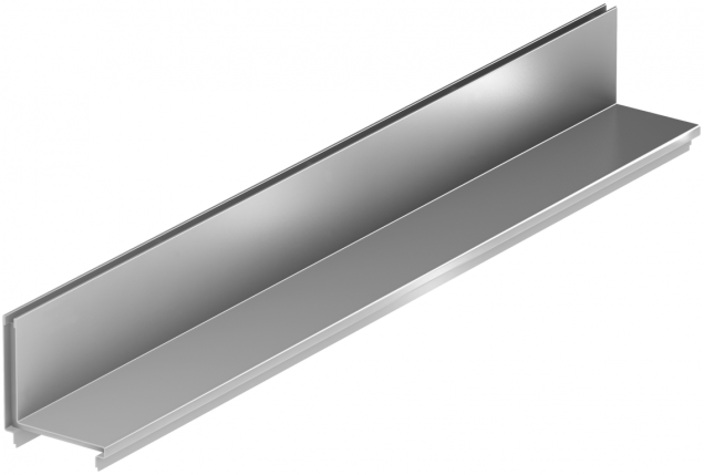 Slotline opzetelement RVS 100 cm